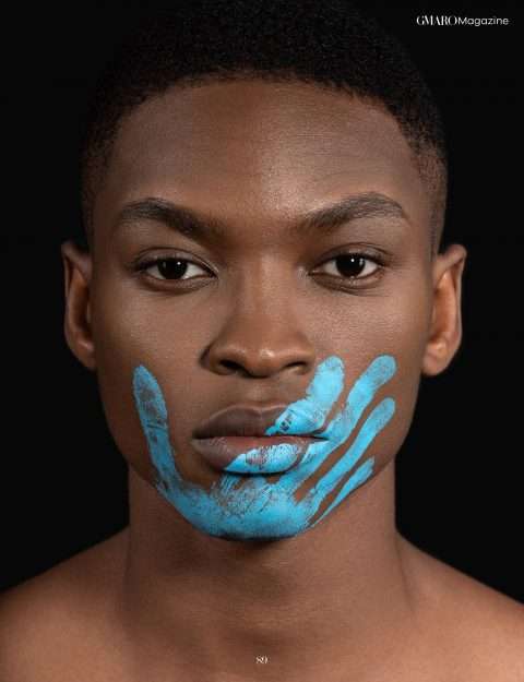 An Issue Arthur black model man black and white 041