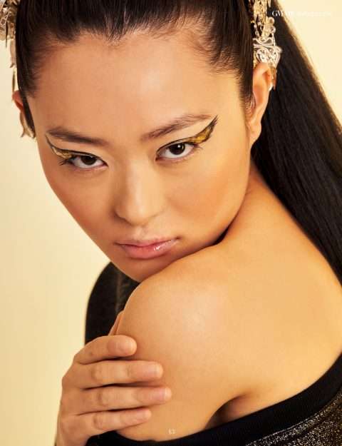 MB Black Obsidian fashion dress style gold 011