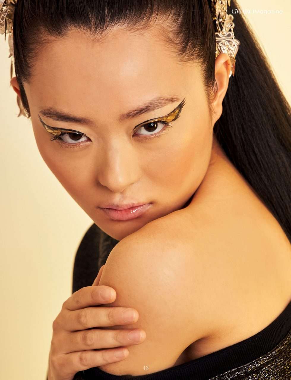 MB Black Obsidian fashion dress style gold 011