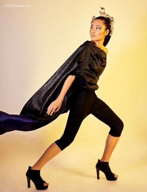 MB Black Obsidian fashion dress style gold 021